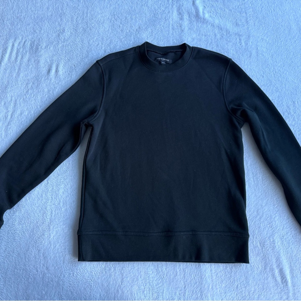 Banana Republic Men's Black Crewneck Sweater